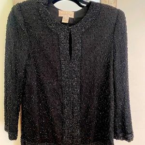 Beautiful vintage beads jacket with shoulder pads (can remove) very flattering.